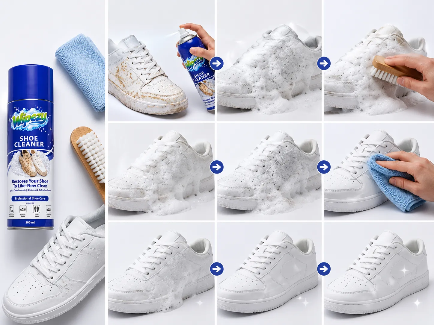 Shoe cleaning Foam Spray