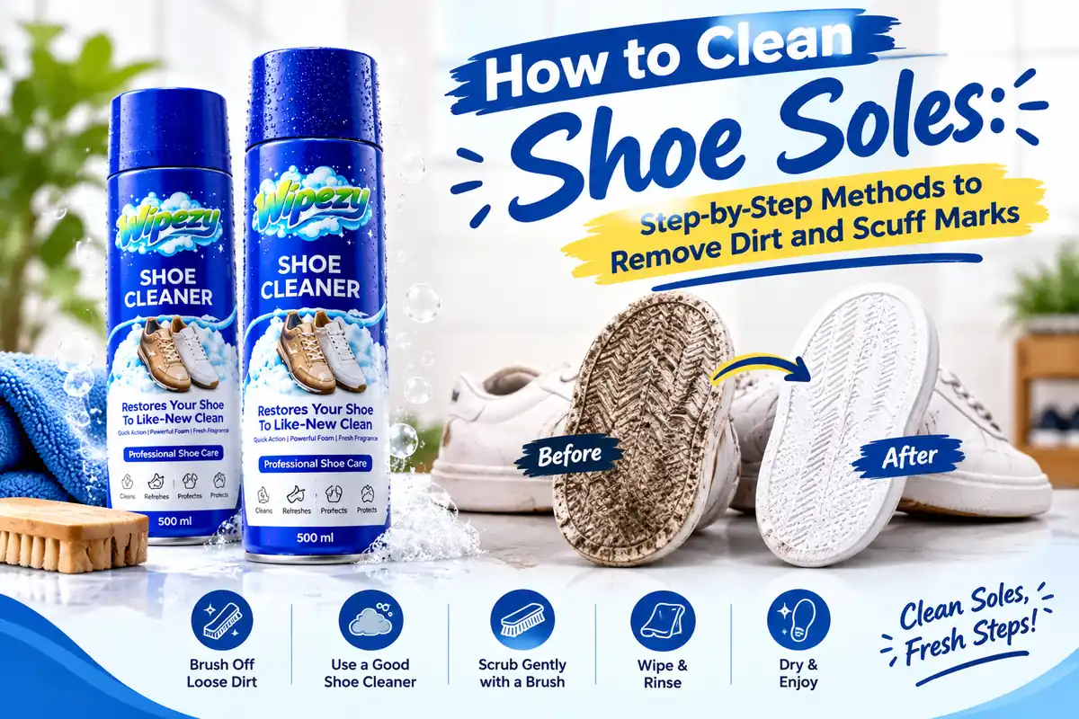 how to clean shoes soles